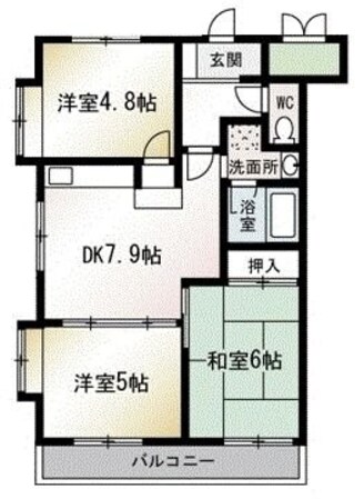 風流の丘の物件間取画像